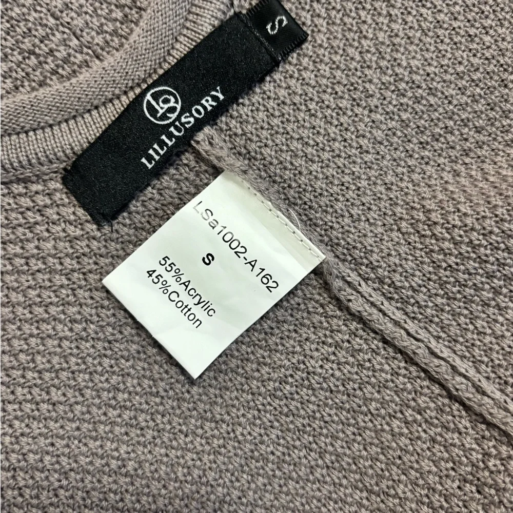 Knitted gray Jumpsuit - Picture 3 of 4